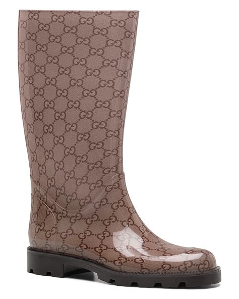 tan gucci rain boots|gucci rain boots for women.